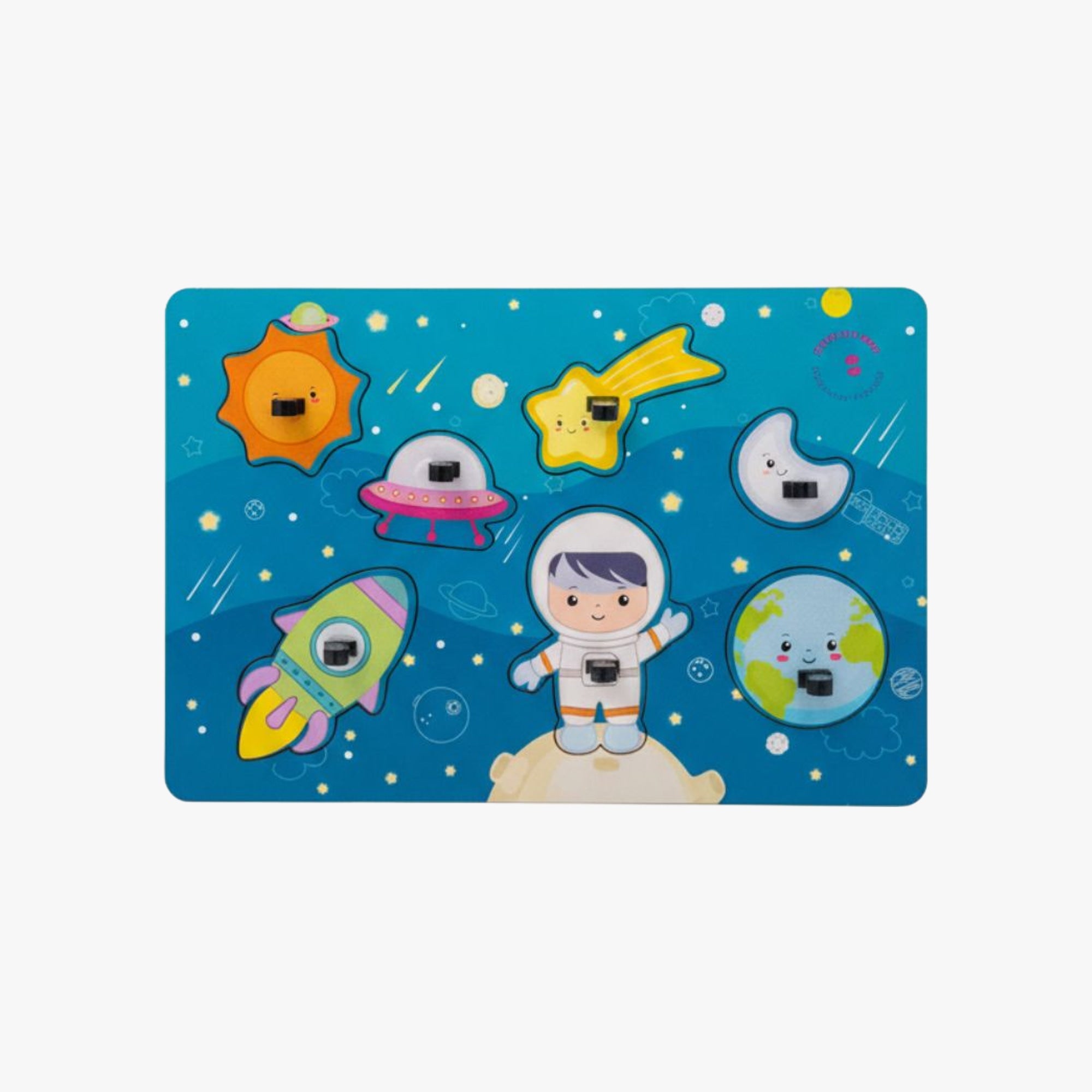 Quebra-Cabeça Infantil 7 Peças Espaço