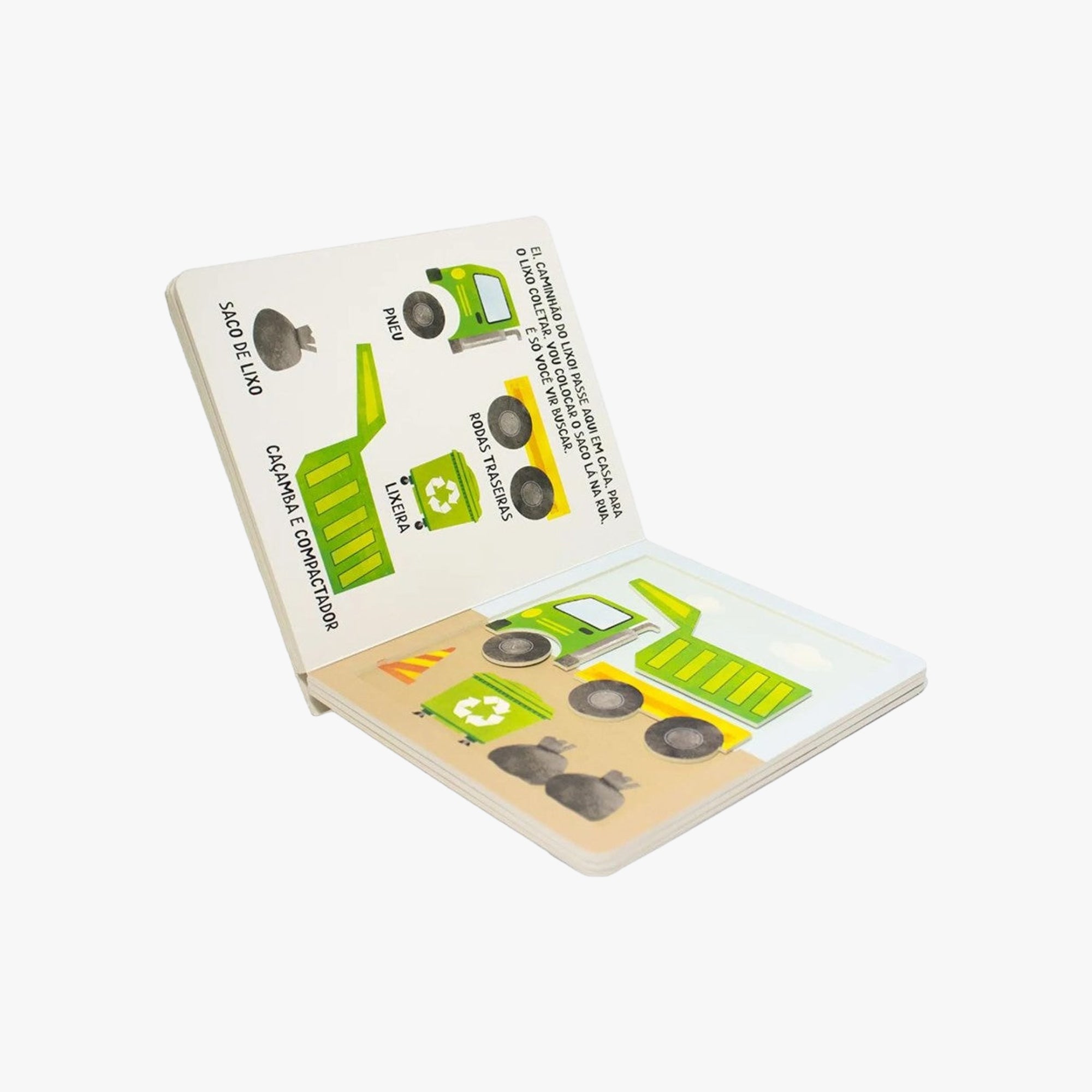 Livro com Velcro Peças Veículos Pesados
