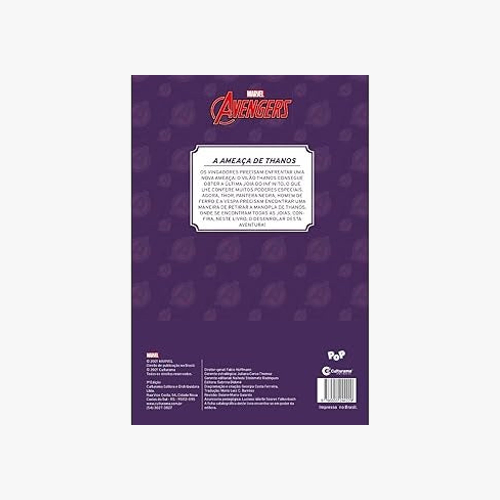 Livro de histórias: Avengers a Ameaça de Thanos capa dura