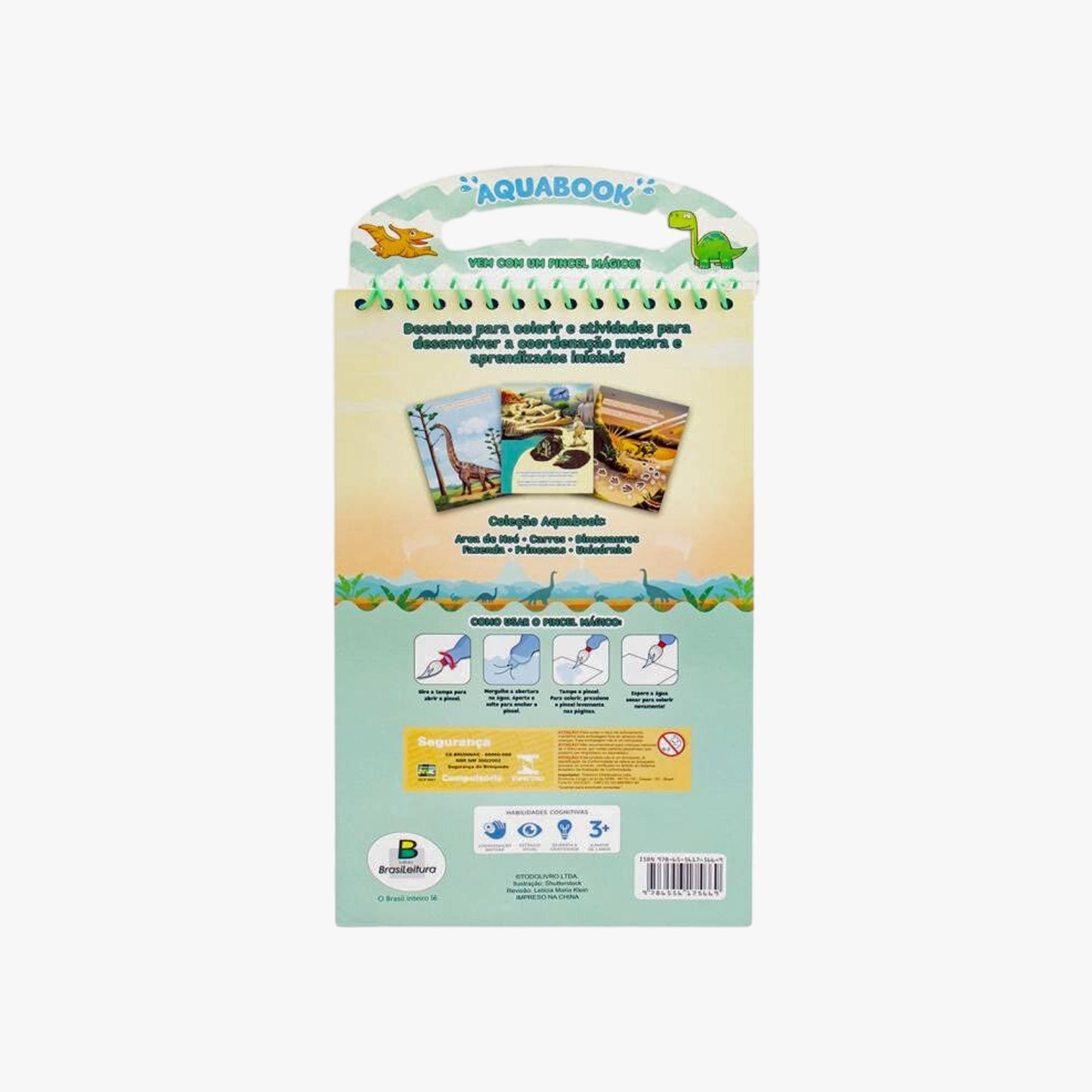 Livro Infantil Aquabook Com Atividade Fazenda