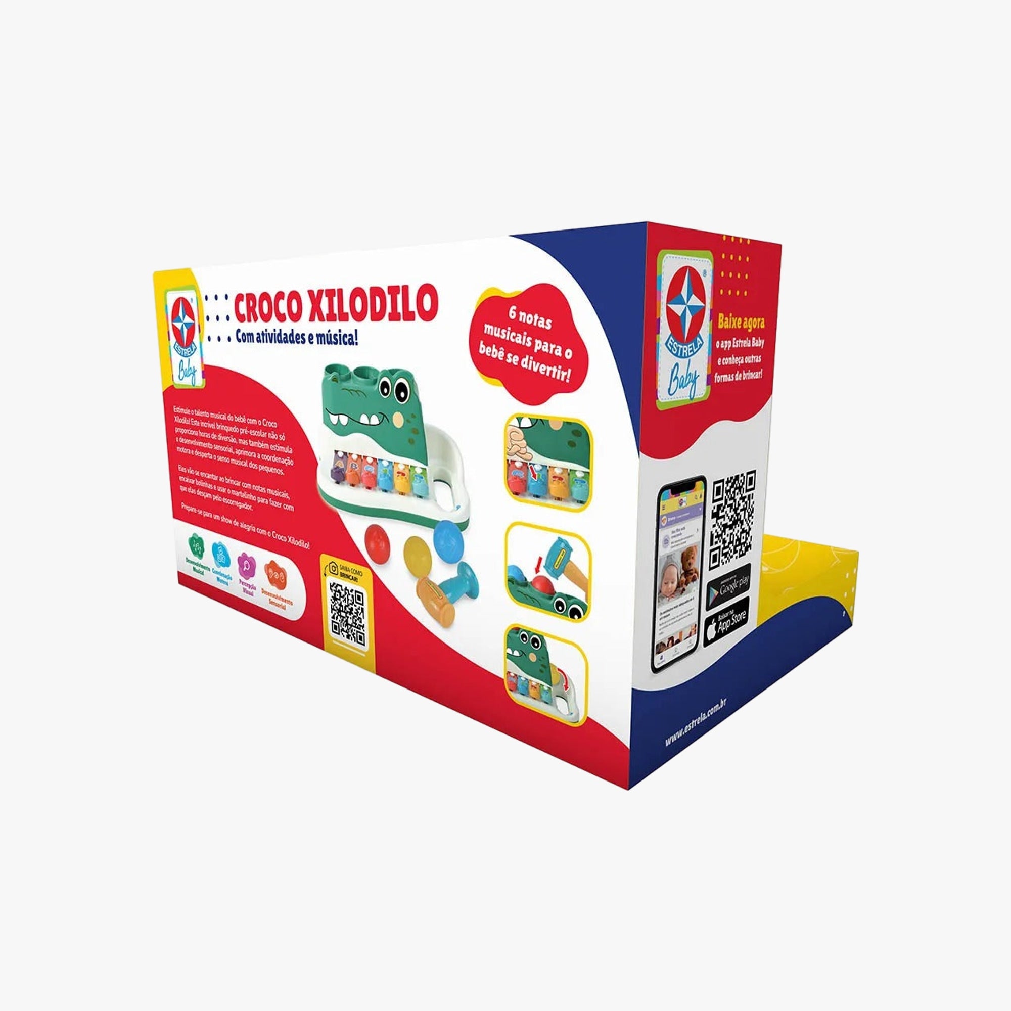 Brinquedo Croco Xilodilo Baby Musical