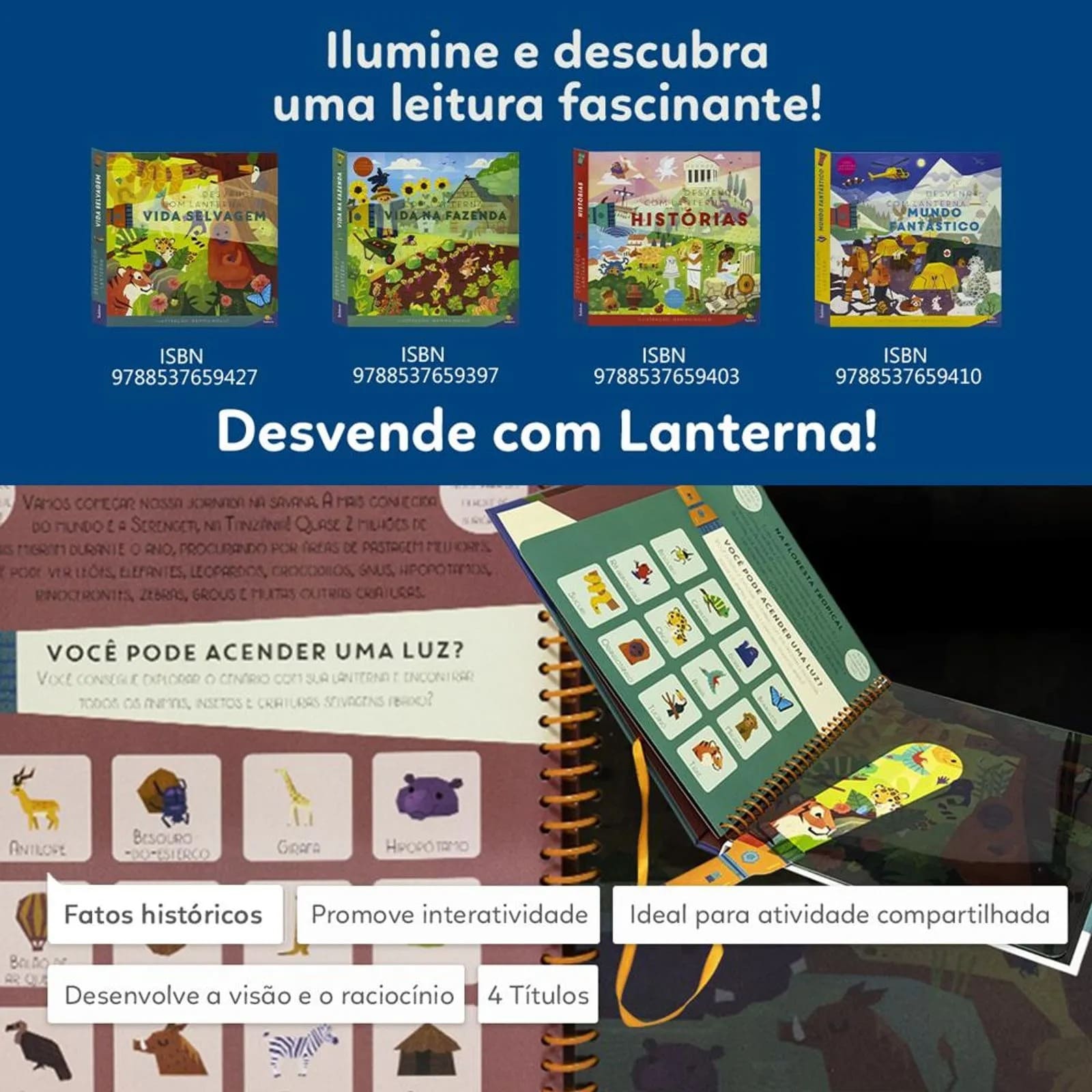 Livro Desvende com Lanterna! Vida na Fazenda
