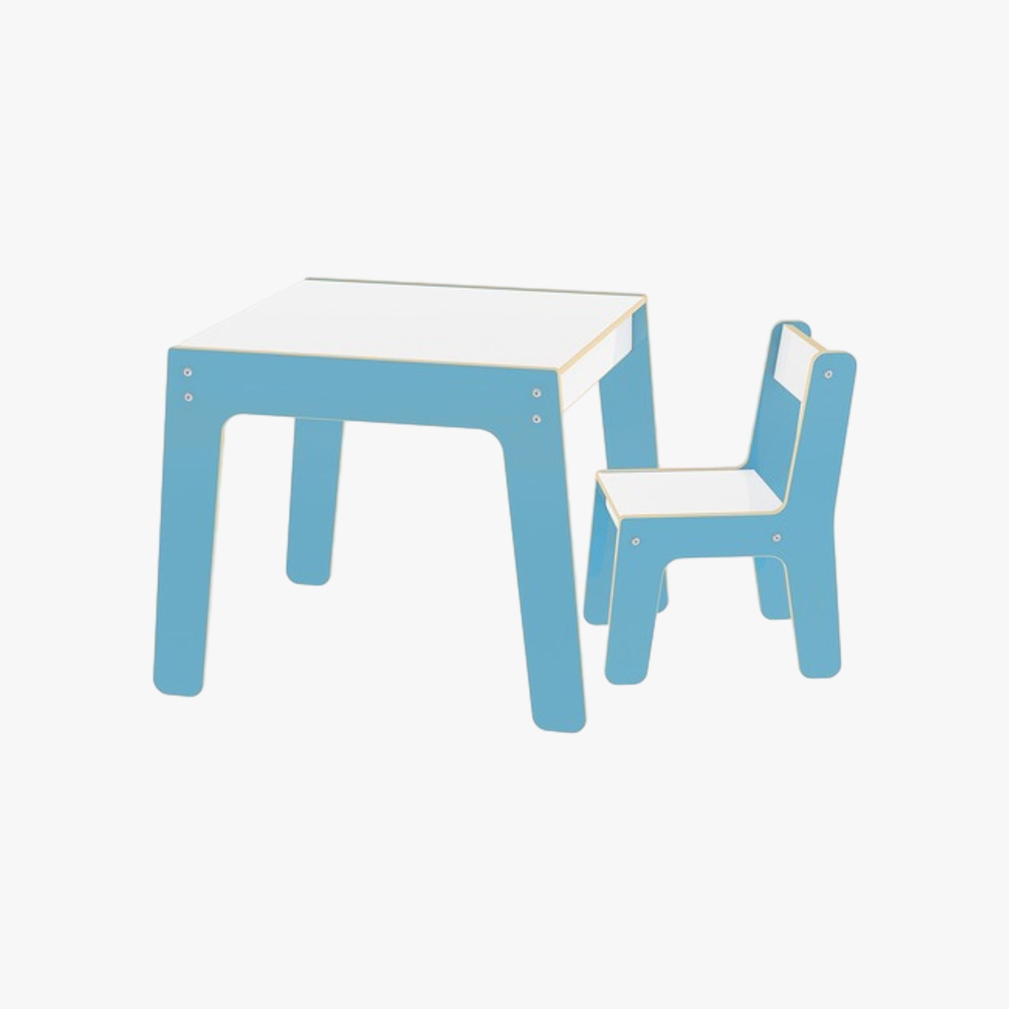 Conjunto Infantil Mesinha com Cadeira Azul