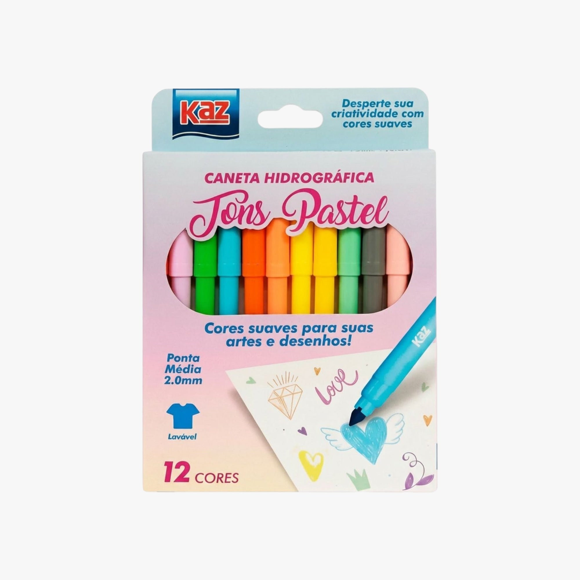 Canetinha Infantil Hidrográfica Tons Pastel