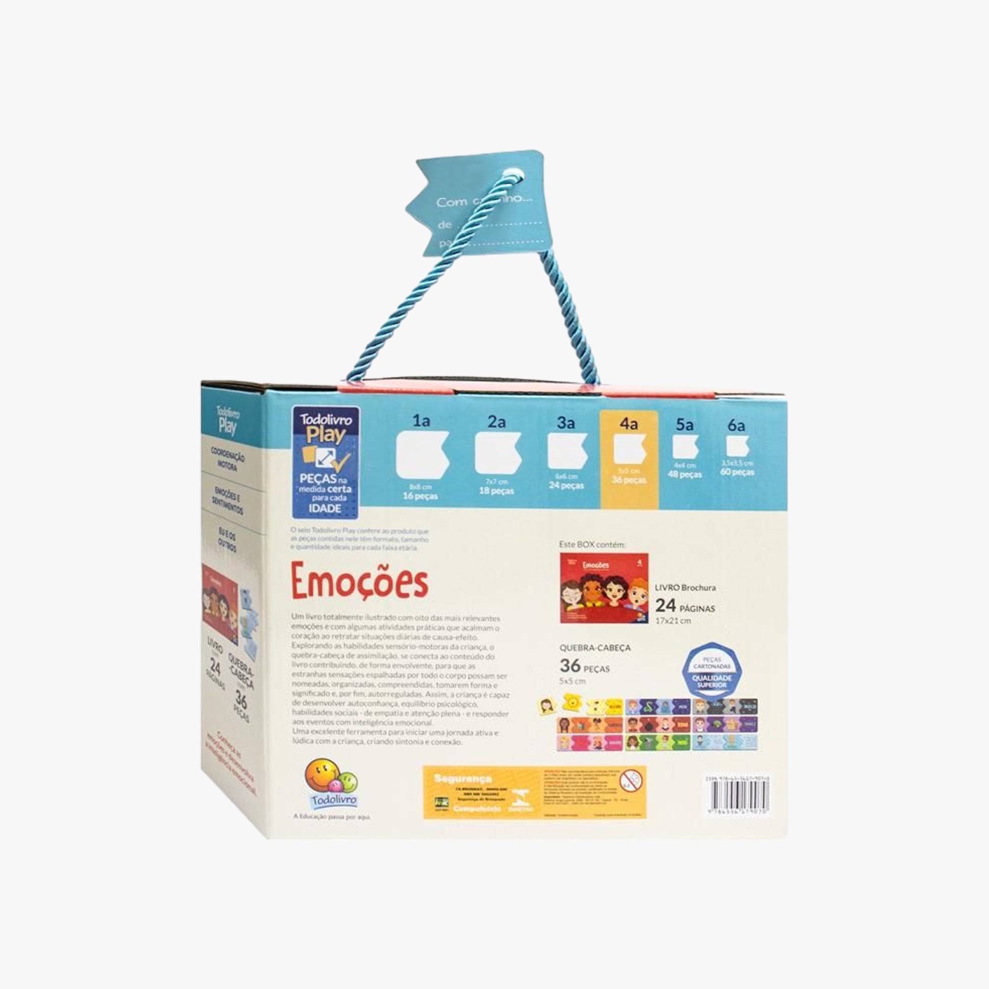 Kit Educativo Emoções Livro e Quebra-Cabeça