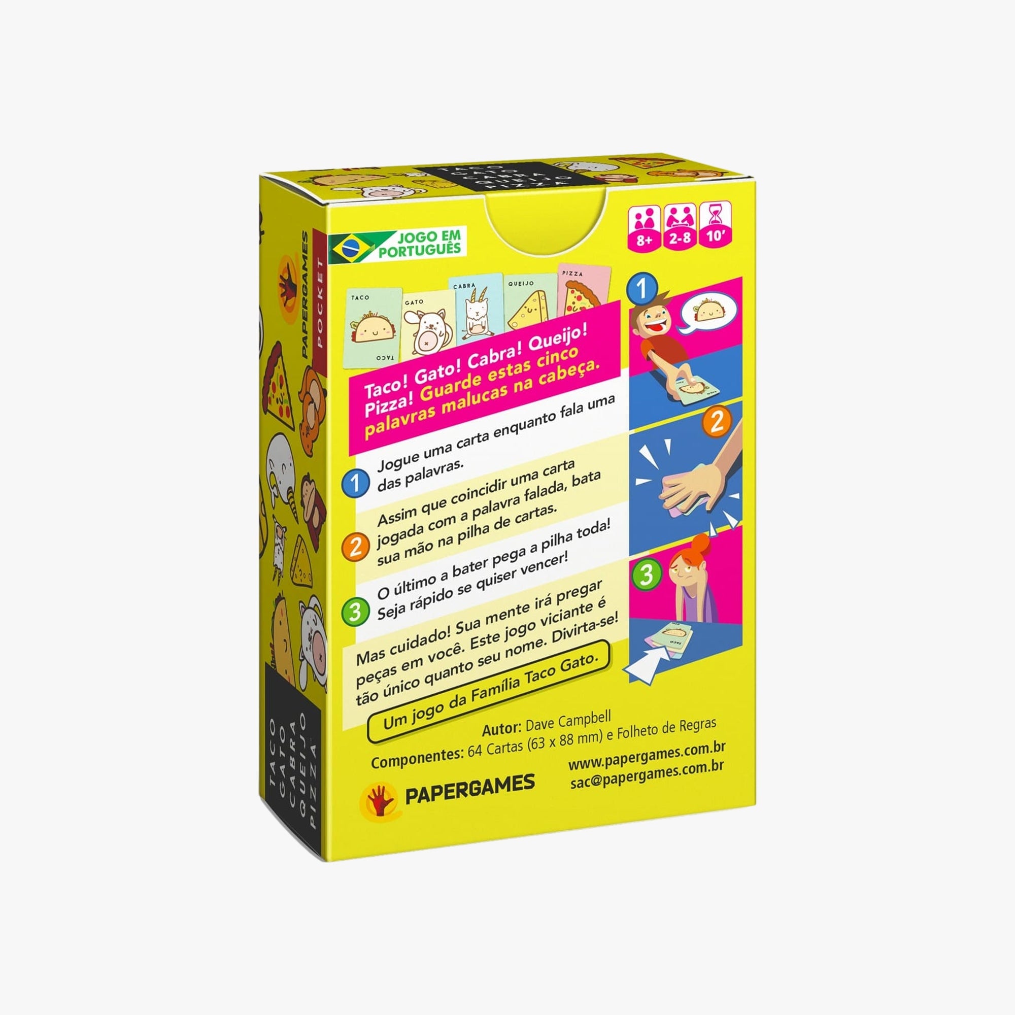 Jogo de Cartas Taco Gato Cabra Queijo Pizza