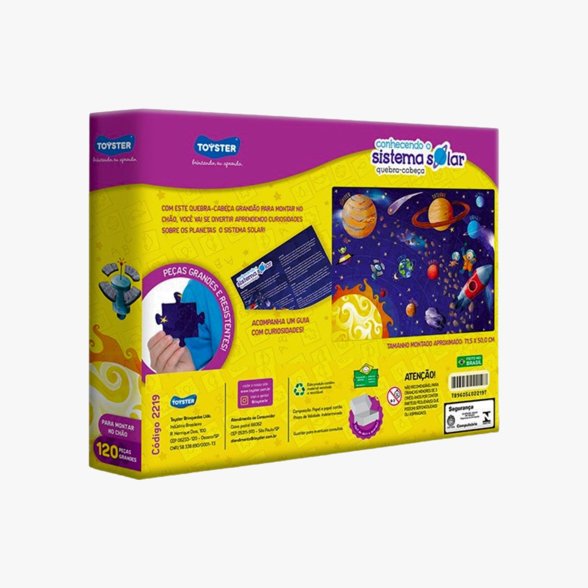 Quebra-Cabeça Infantil Sistema Solar 120 Peças