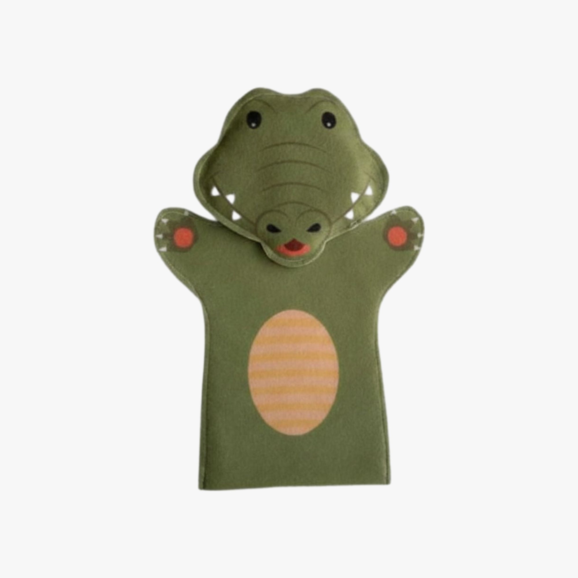 Fantoche de Mão Jacaré - Brinquedo Infantil Educativo