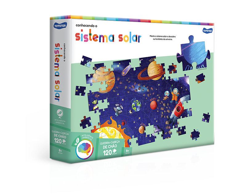Quebra-Cabeça Grandão do Sistema Solar 120 Peças