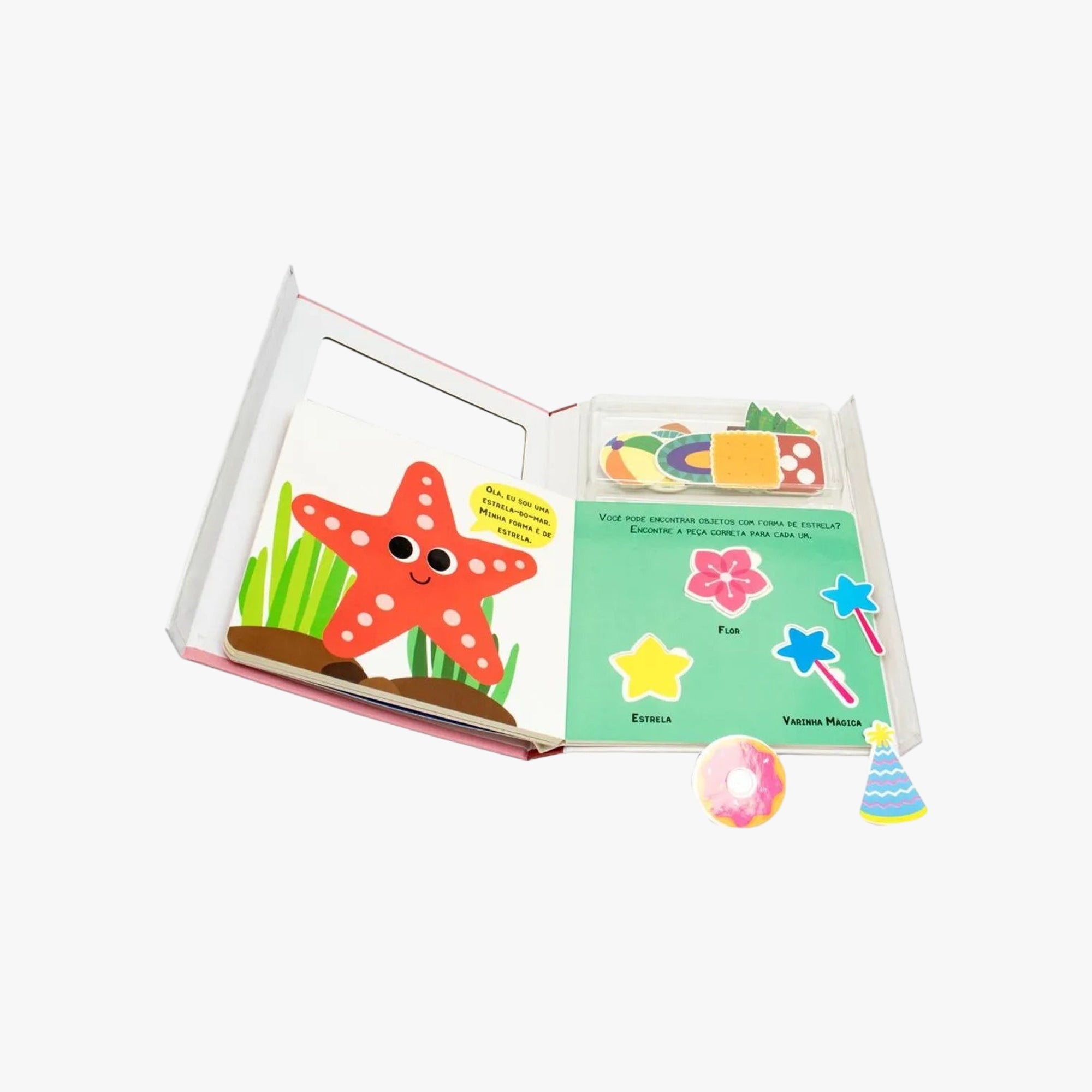 Livro Infantil Encaixe e Aprenda Formas