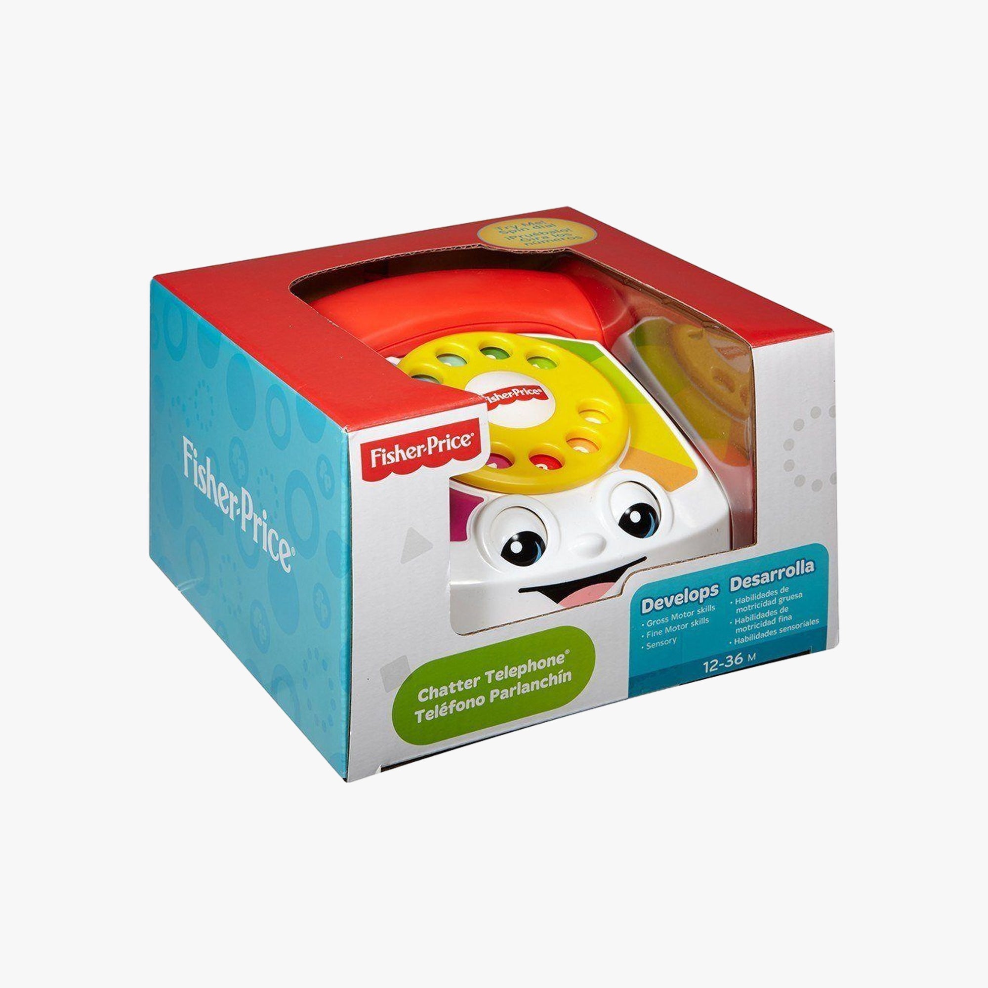 Brinquedo Telefone feliz com disco giratório