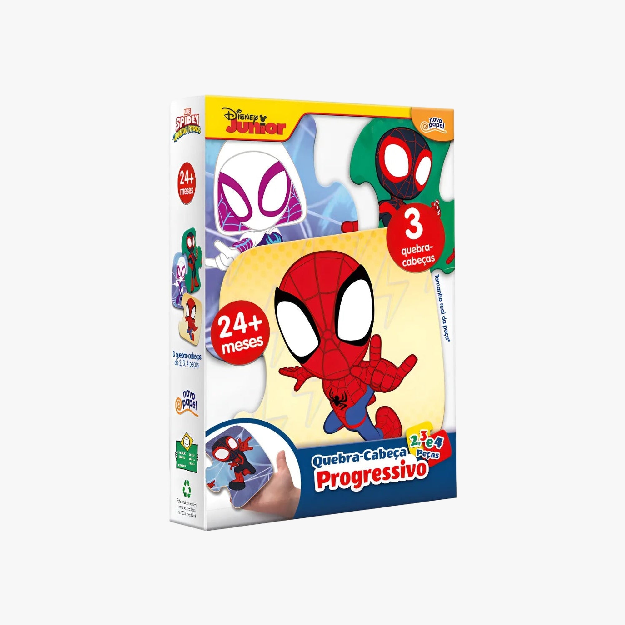 Quebra-Cabeça Infantil Progressivo Homem Aranha - Spidey