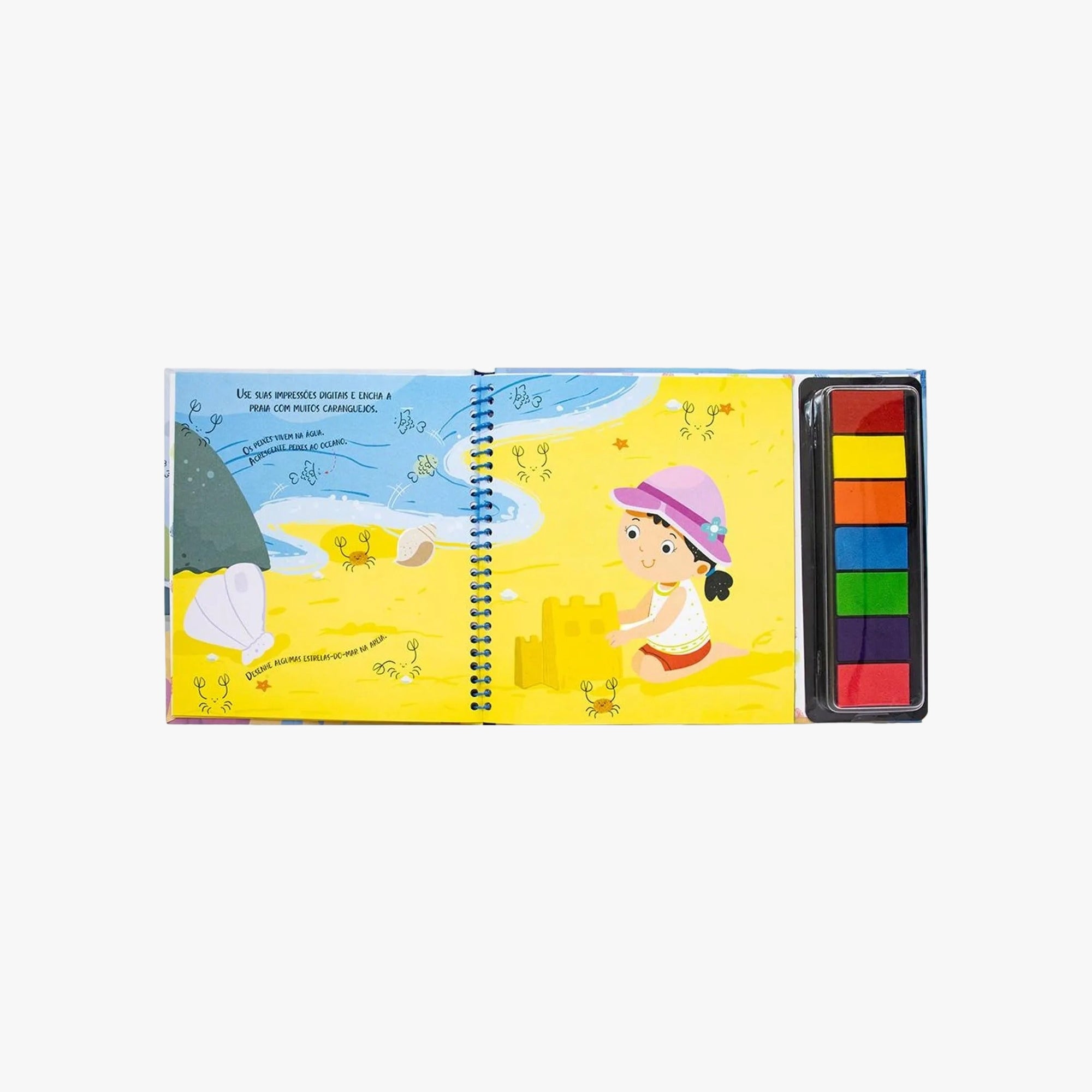 Livro de Pintura Com os Dedinhos Oceano