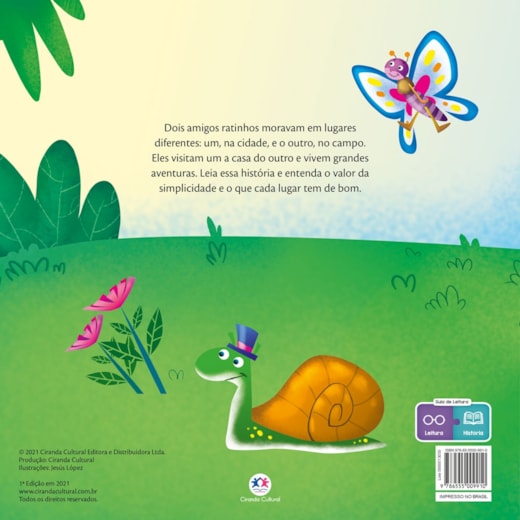Livro O rato do campo e o rato da cidade