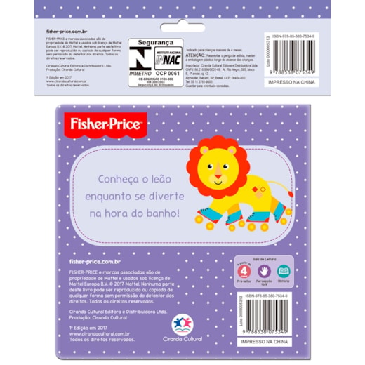 Livro de Banho Fisher-Price - Leão