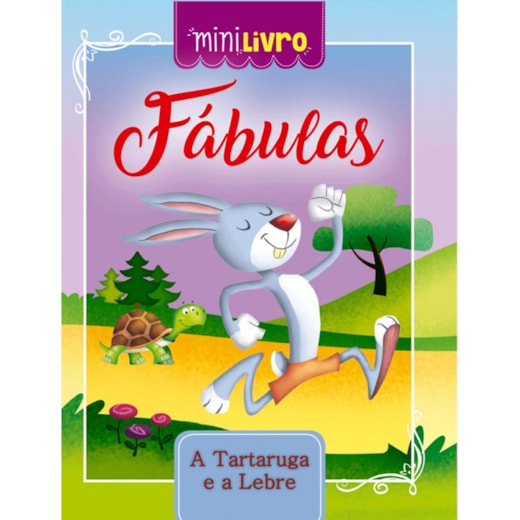 Livro Minilivro Fábulas - A tartaruga e a lebre