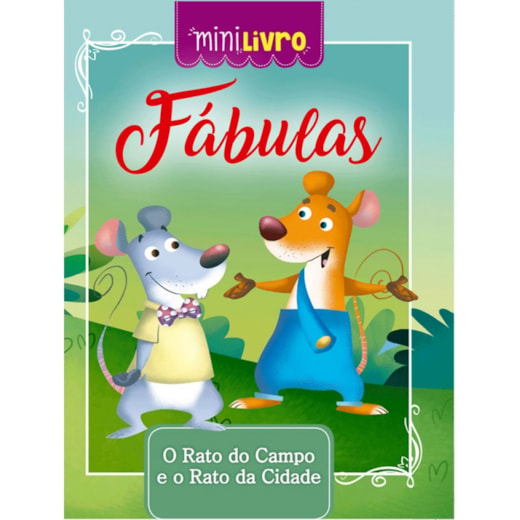 Livro Minilivro Fábulas - O rato do campo e o rato da cidade