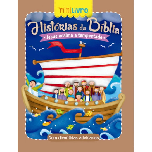 Livro Minilivro Histórias da Bíblia - Jesus acalma a tempestade