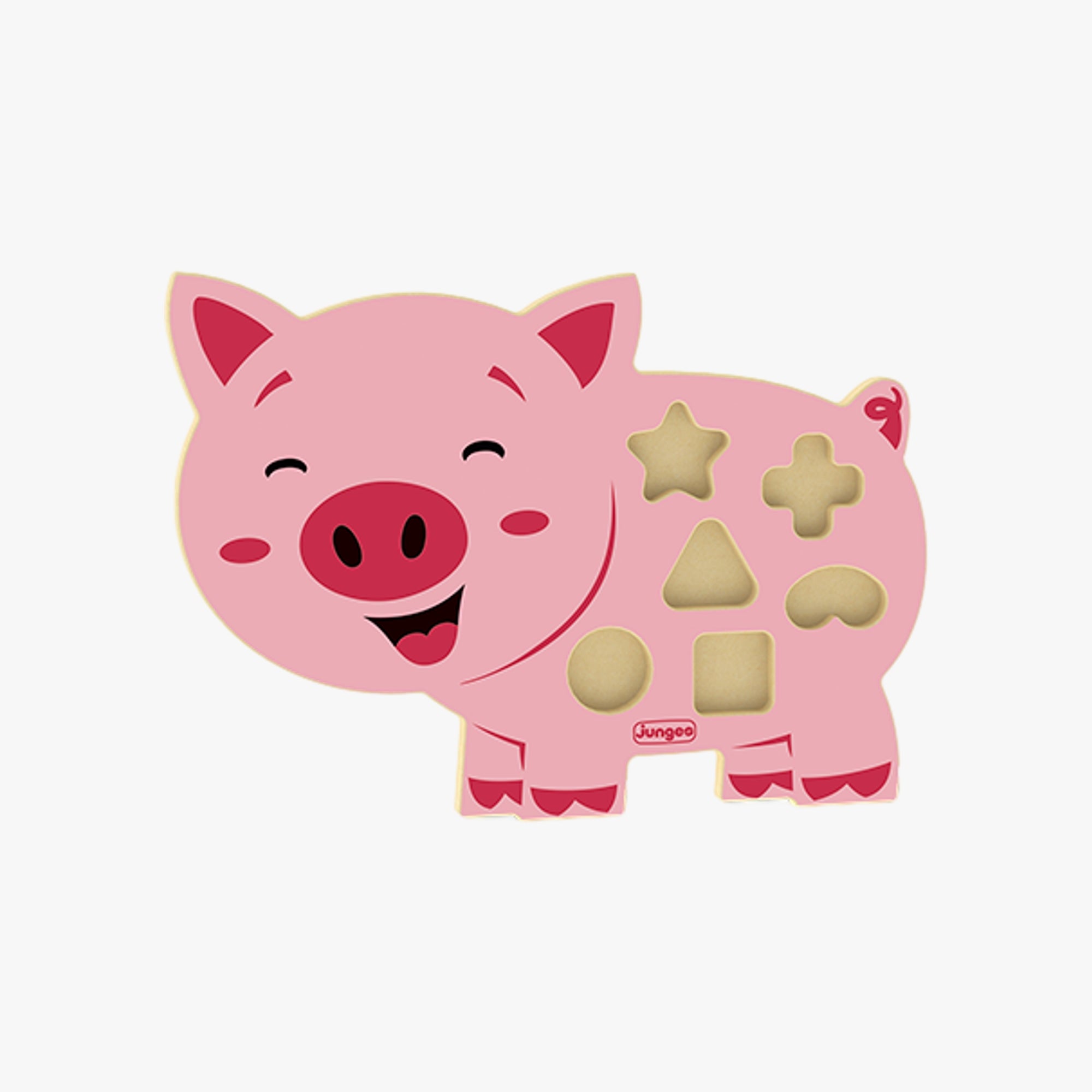 Brinquedo de Encaixe Animais Didáticos Porquinho