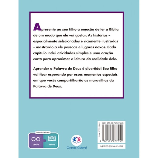 Livro Capa dura Bíblia do bebê - Histórias bíblicas