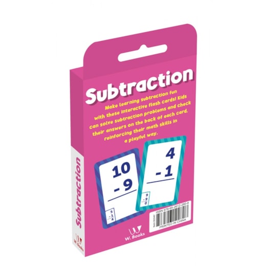 Livro Apoio Escolar Flash Cards - Subtraction