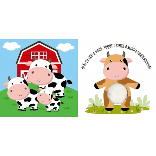 Livro Toque e sinta Brincando na Fazenda