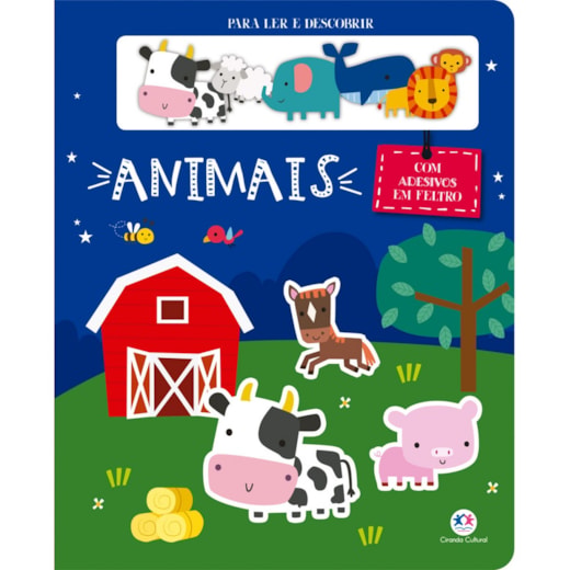 Livro Animais - Com adesivos em feltro
