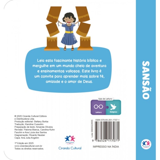 Livro Almofadado Pequeno - Sansão