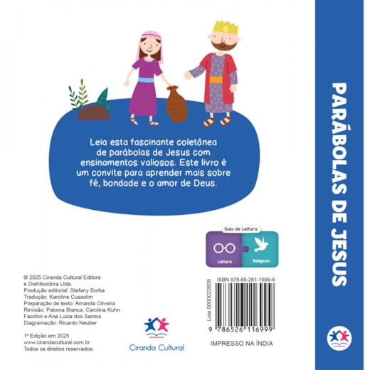 Livro Almofadado Pequeno - Parábolas de Jesus