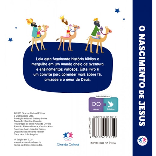 Livro Almofadado Pequeno - O nascimento de Jesus