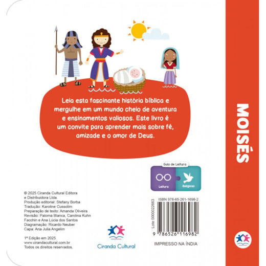 Livro Almofadado Pequeno - Moisés