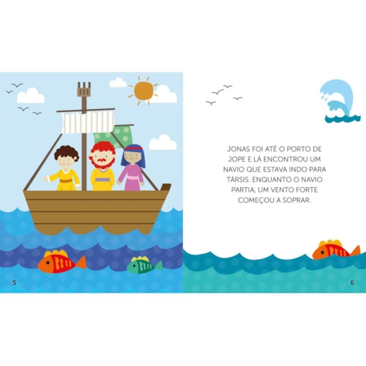 Livro Almofadado Pequeno - Jonas e o Grande Peixe