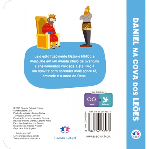 Livro Almofadado Pequeno - Daniel na Cova dos Leões