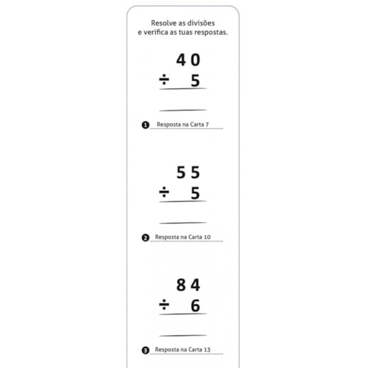 Livro Apoio Escolar Flash Cards - Divisão