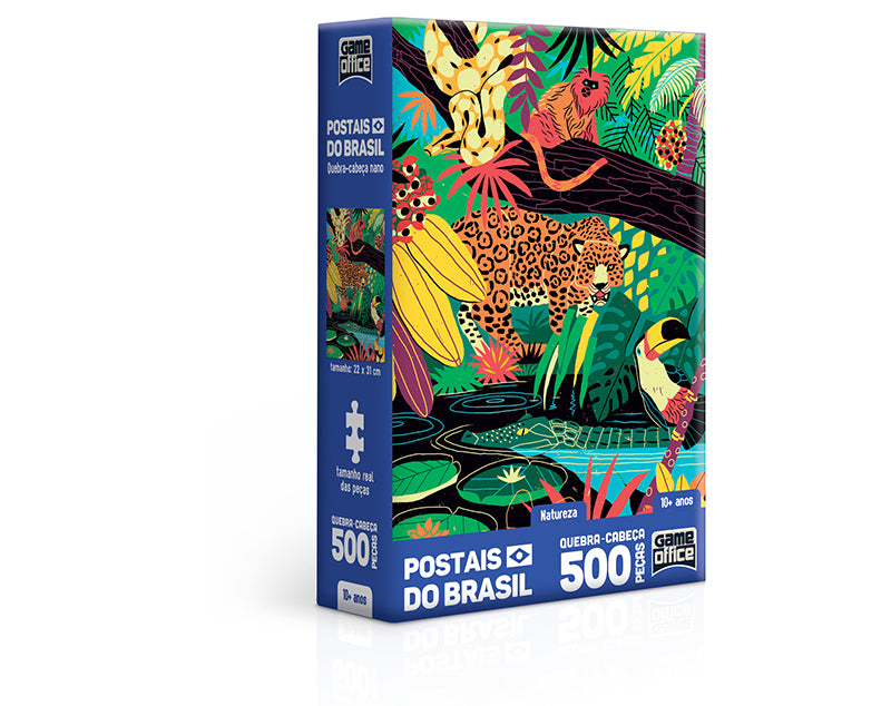 Quebra-Cabeça Brasil - Natureza - 500 Peças Nano