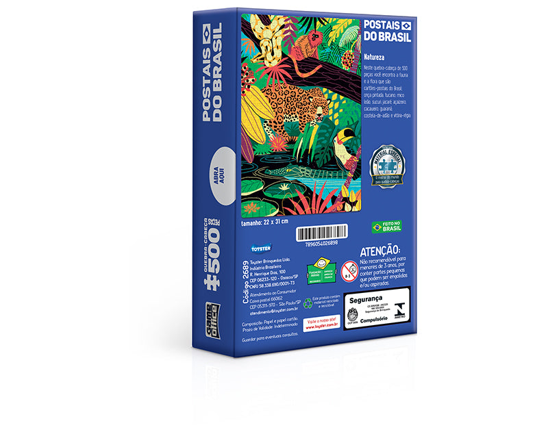 Quebra-Cabeça Brasil - Natureza - 500 Peças Nano