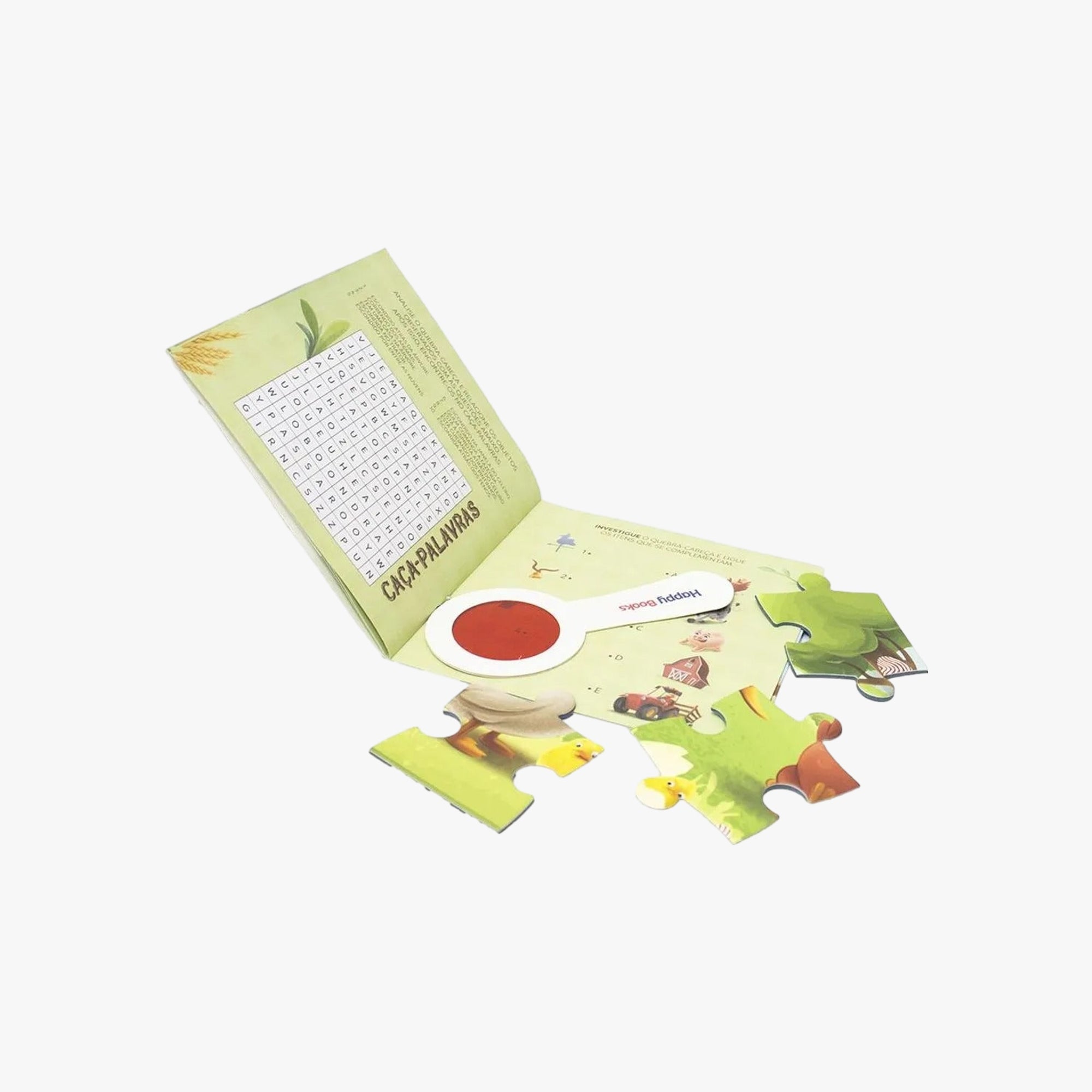 KIT Livro e Quebra-Cabeça - Procure e ache! Fazenda
