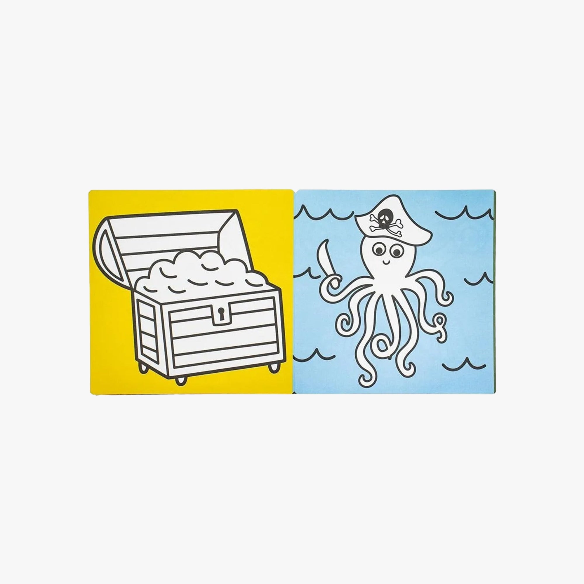 Livro-Sanfona Para Colorir Piratas