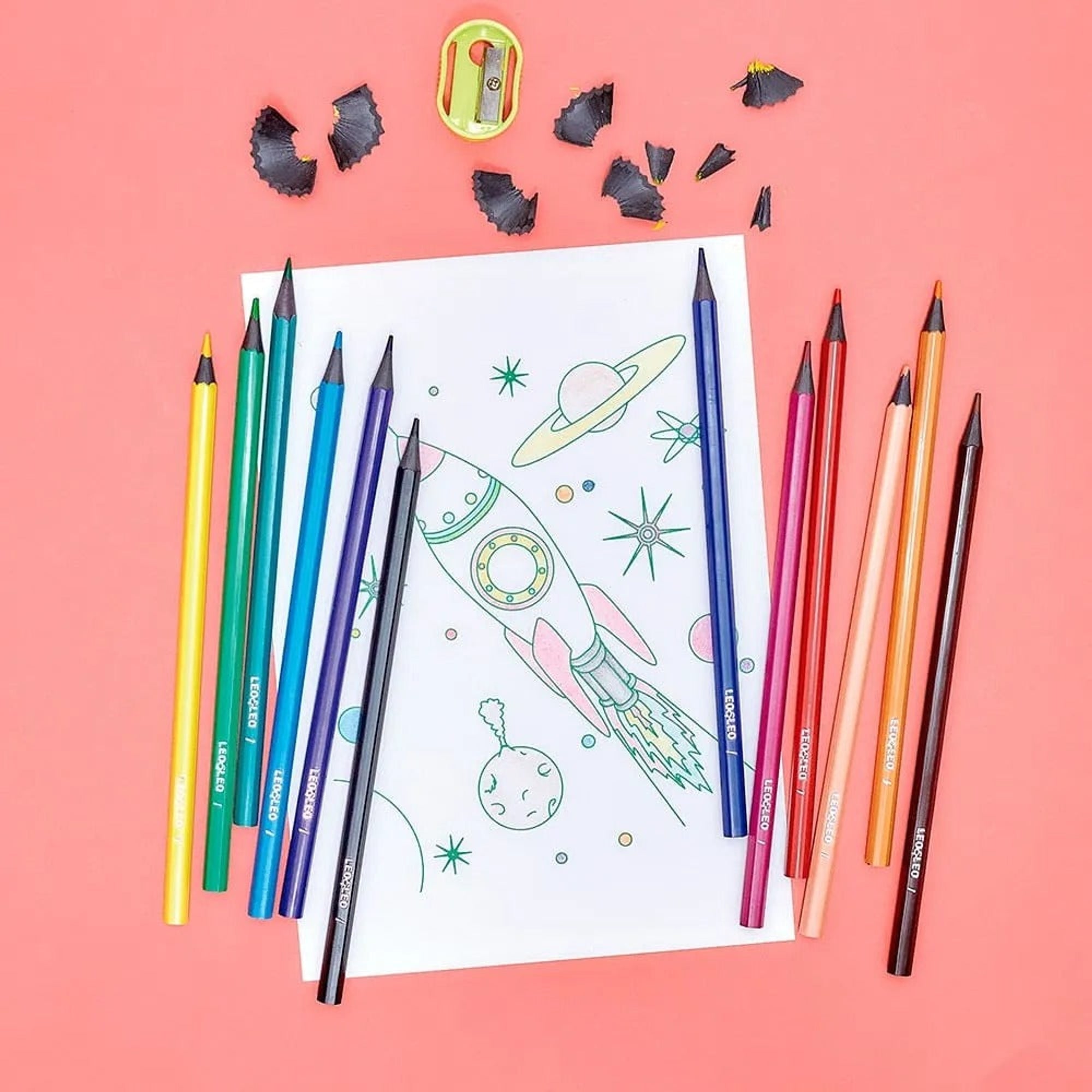 Lápis de Cor Infantil Linha Eco 12 Cores