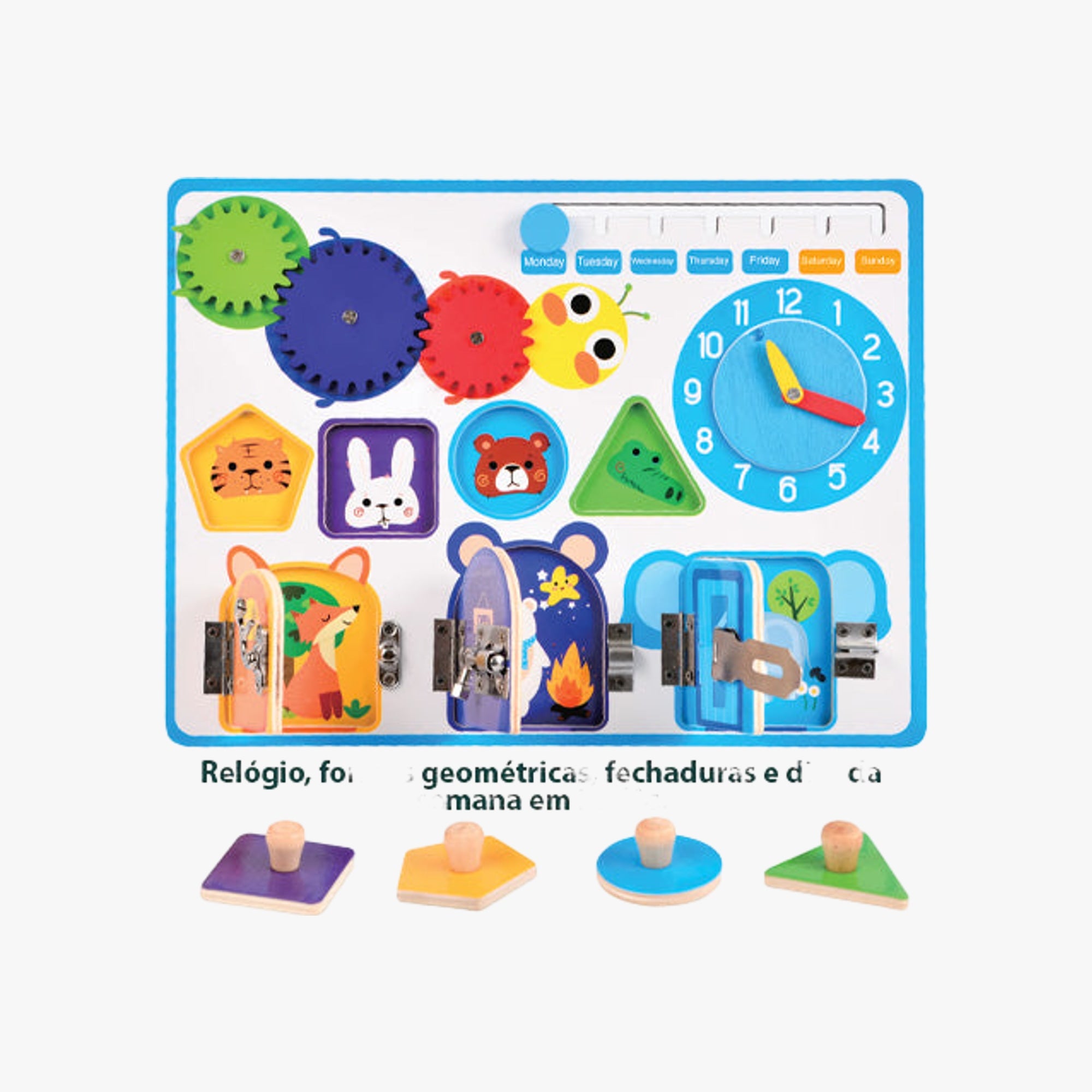 Tabuleiro Educativo de Atividades Montessori