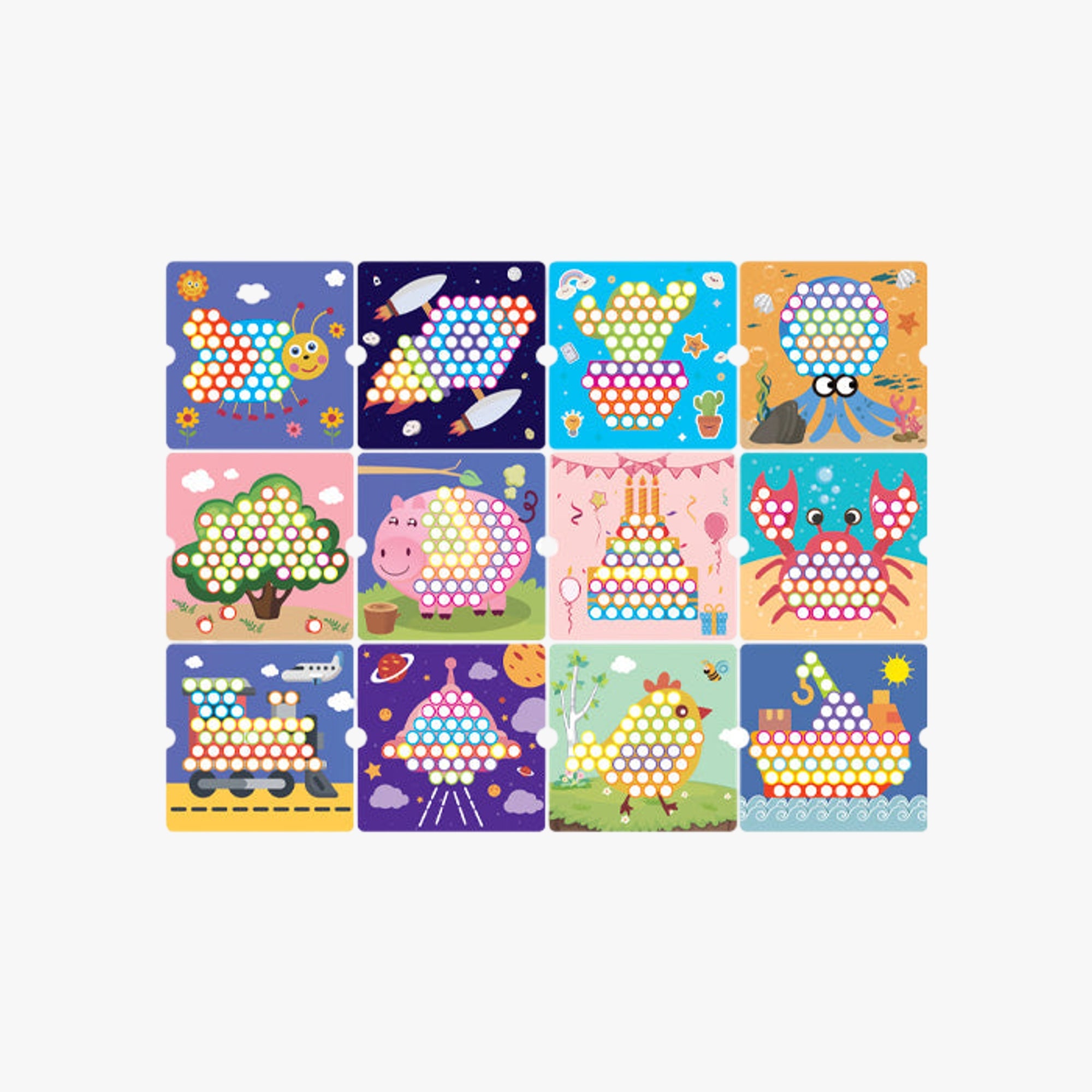 Jogo Educativo de Coordenação e Aprendizado Follow Beads