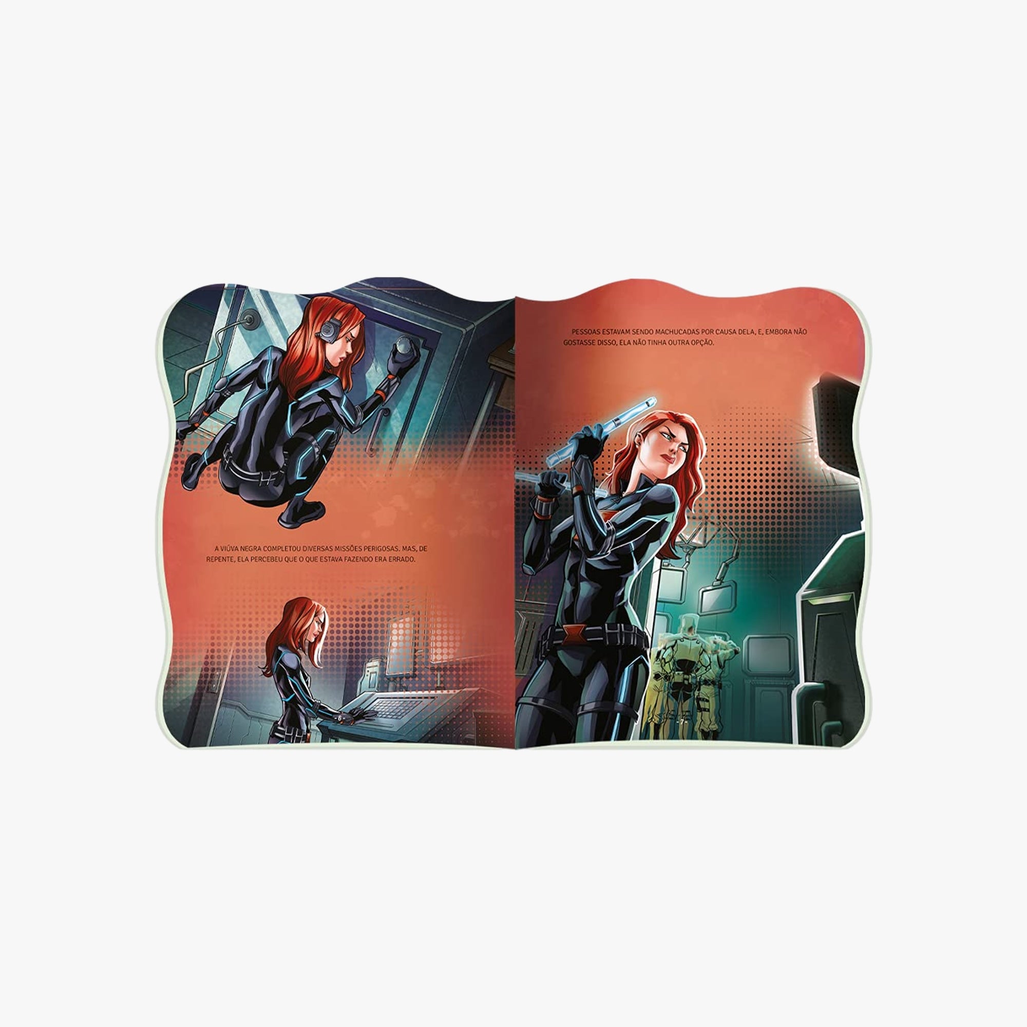 Super Kit 2 Livros Recortados Marvel - Capitã Marvel e Viúva Negra
