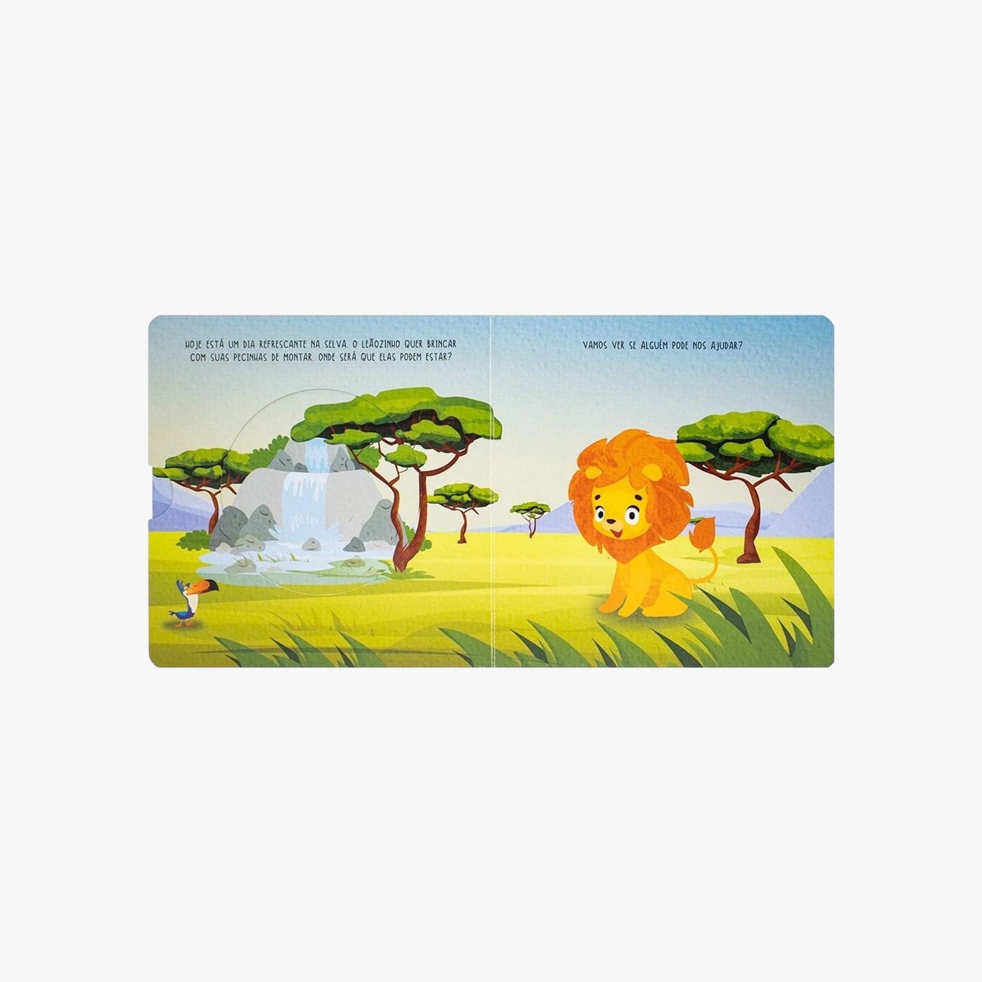 Livro Com Quebra-Cabeça Selva
