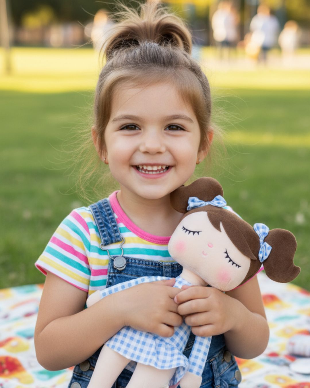 Boneca Infantil de Pano Metoo Malu 33cm