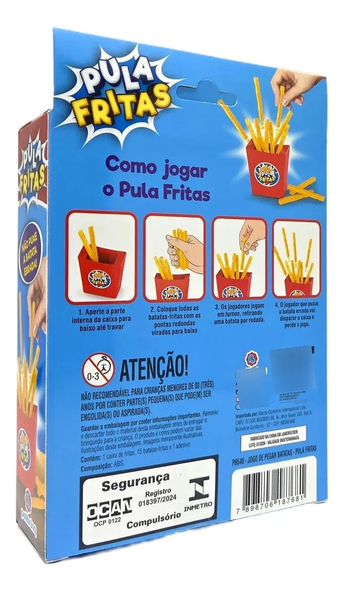 Brinquedo Pula Fritas - Jogo de Pegar Batatas