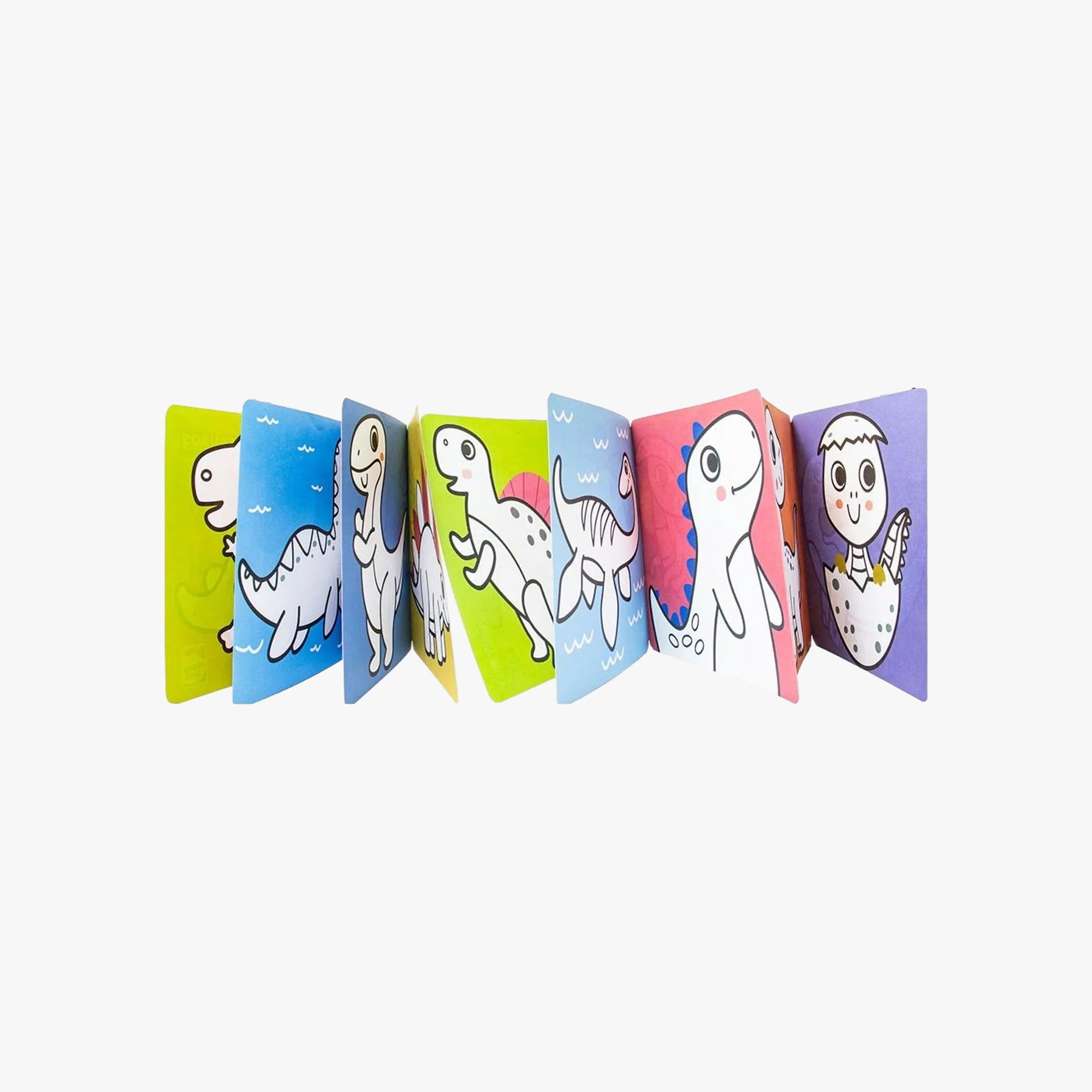 Livro-Sanfona Para Colorir Dinossauros