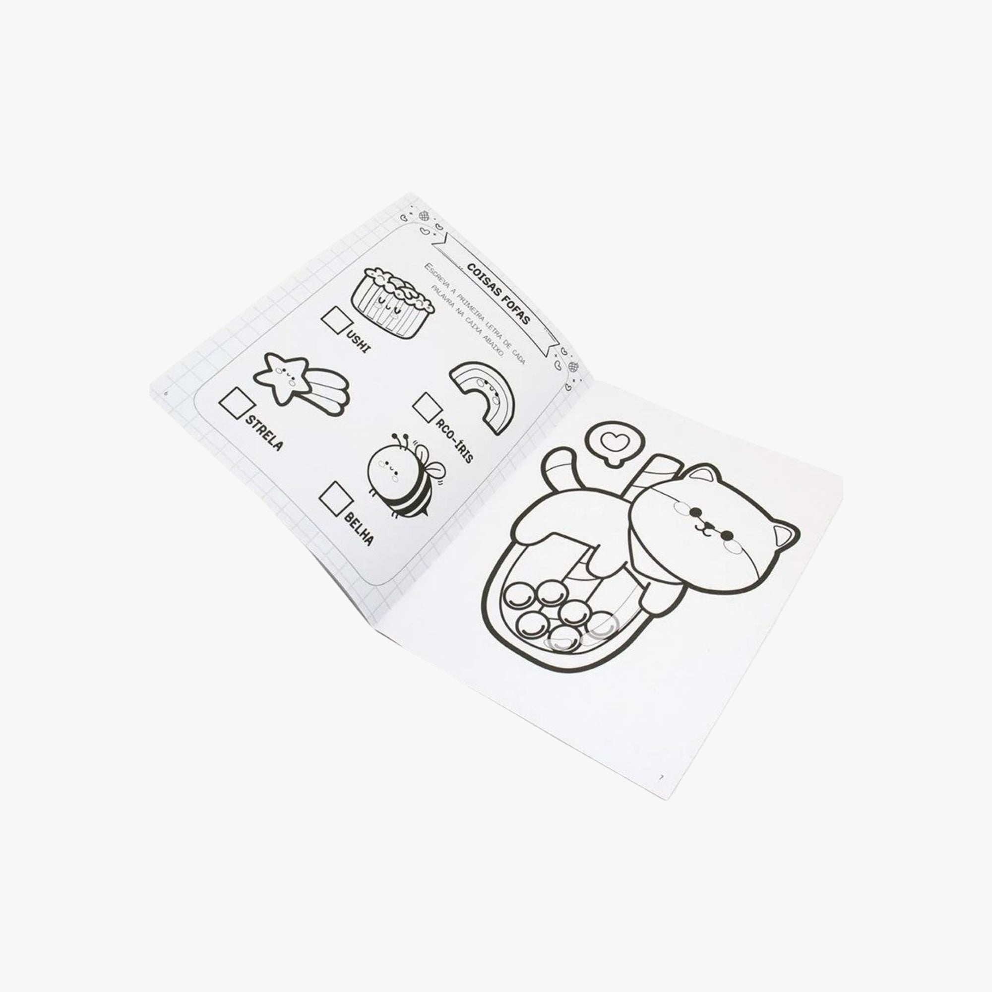 Livro de Colorir Bichinhos Kawaii