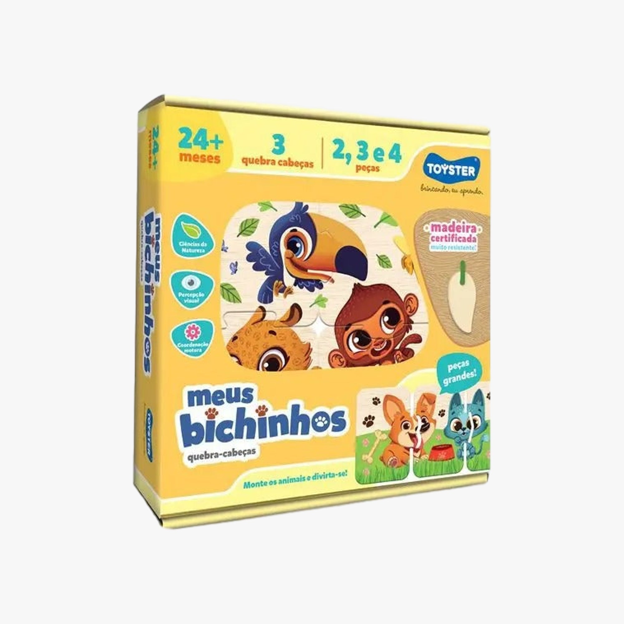 Meus bichinhos: Quebra-cabeça peças grandes