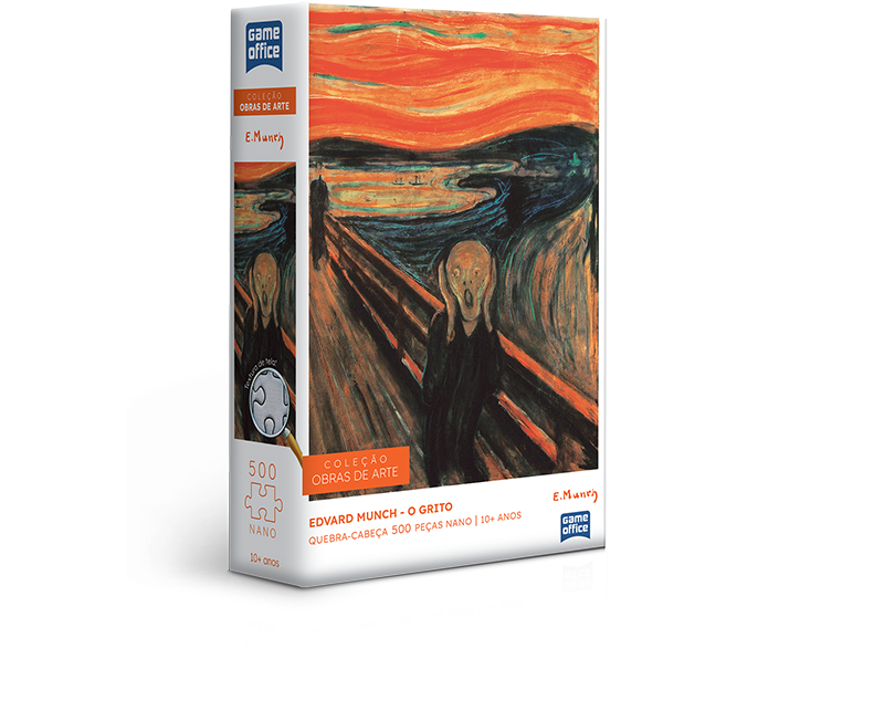 Quebra-Cabeça O Grito - Edvard Munch - 500 Peças Nano