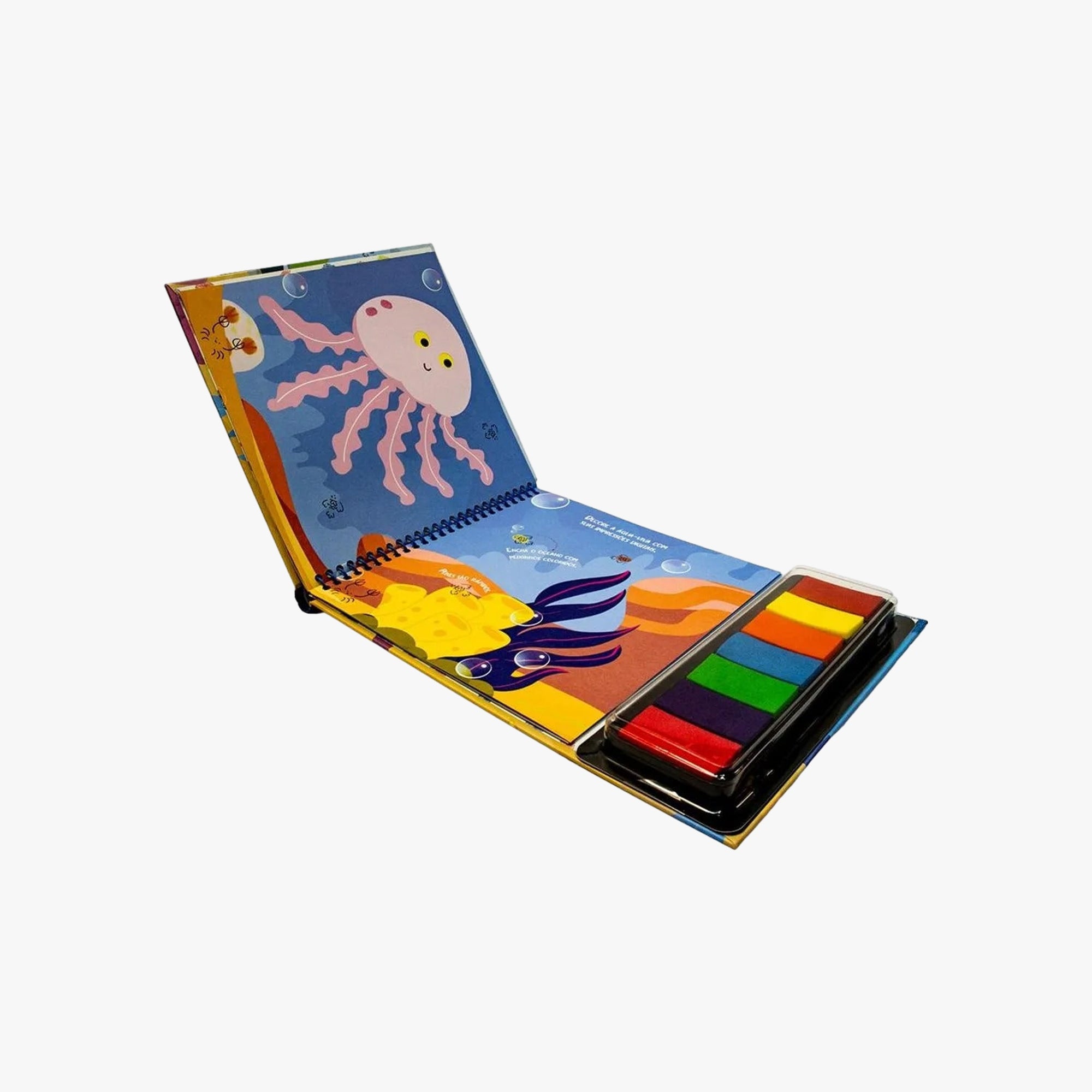 Livro de Pintura Com os Dedinhos Oceano